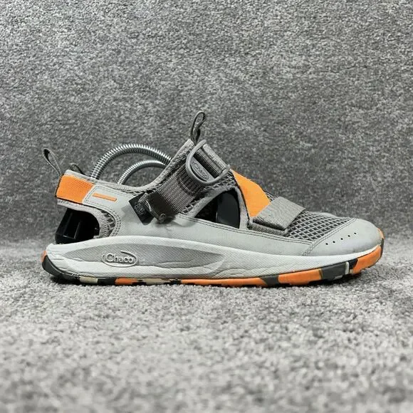 Chaco Odyssey Sandals Sport Water Hiking Shoes Gray Orange Straps Size 9 Chaco Odyssey Mens Size 9 Hiking Outdoor | Mercari main image 4